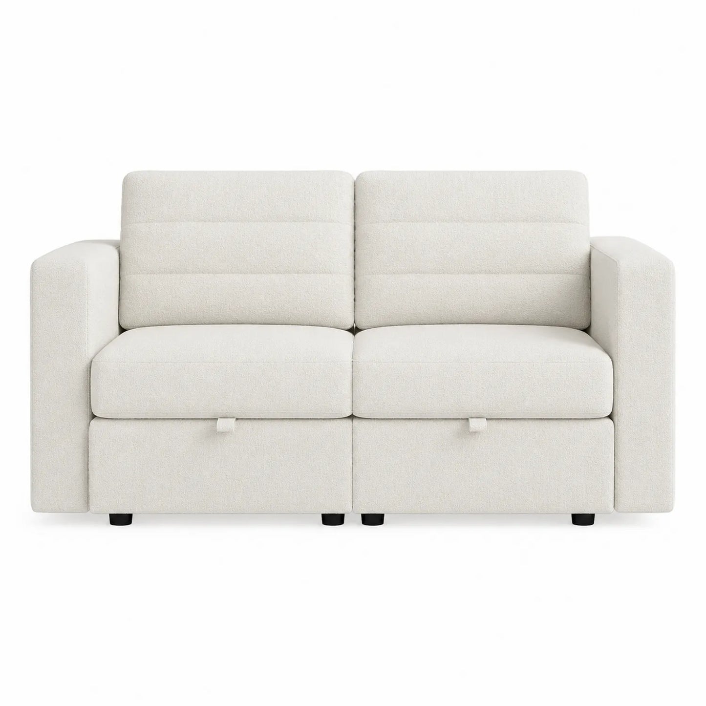 2-Sitzer Sofa aus Stoff Beige 150x90x80 cm